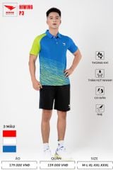 Áo Pickleball, Cầu Lông Hiwing P3 –  Màu Xanh