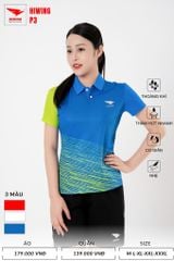 Áo Pickleball, Cầu Lông Hiwing P3 –  Màu Xanh