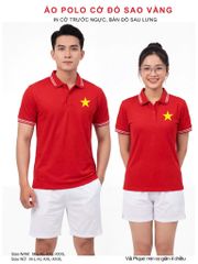 Áo Polo Cờ Đỏ Sao Vàng Clanker POLO 01-2 – Tự Hào Dân Tộc, Thoải Mái Vận Động