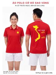 Áo Polo Cờ Đỏ Sao Vàng Clanker POLO 01-2 – Tự Hào Dân Tộc, Thoải Mái Vận Động
