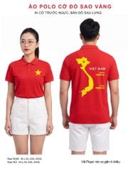 Áo Polo Cờ Đỏ Sao Vàng Clanker POLO 03-2 – Tự Hào Dân Tộc, Thoải Mái Vận Động