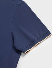 Áo Polo Thể Thao Cao Cấp Clanker 04 Nam Nữ Màu Xanh Than Viền Be