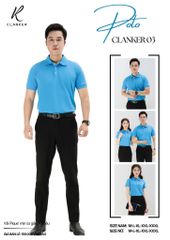 Áo Polo Thể Thao CLANKER 03 Màu Xanh Da
