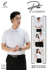 Áo Polo Thể Thao CLANKER 03 Màu Trắng
