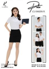 Áo Polo Thể Thao CLANKER 03 Màu Trắng