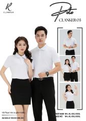 Áo Polo Thể Thao CLANKER 03 Màu Trắng