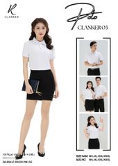 Áo Polo Thể Thao CLANKER 03 Màu Trắng