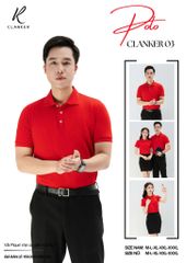 Áo Polo Thể Thao CLANKER 03 Màu Xanh Đỏ