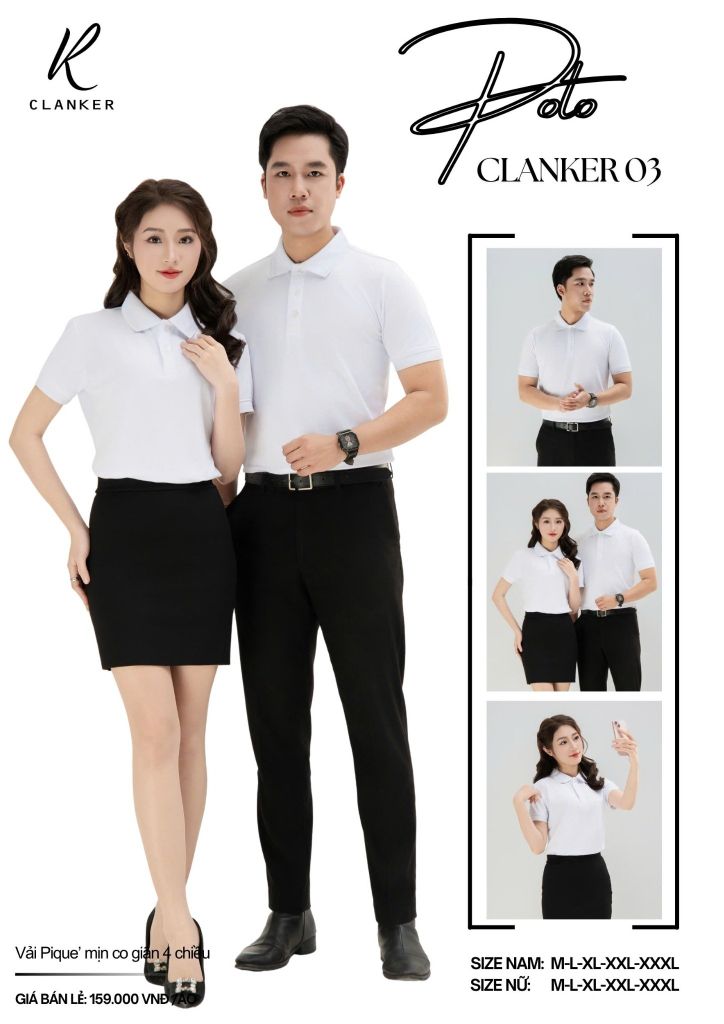 Áo Polo Thể Thao CLANKER 03 Màu Xanh Da
