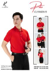 Áo Polo Thể Thao CLANKER 03 Màu Xanh Đỏ