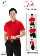 Áo Polo Thể Thao CLANKER 03 Màu Xanh Đỏ