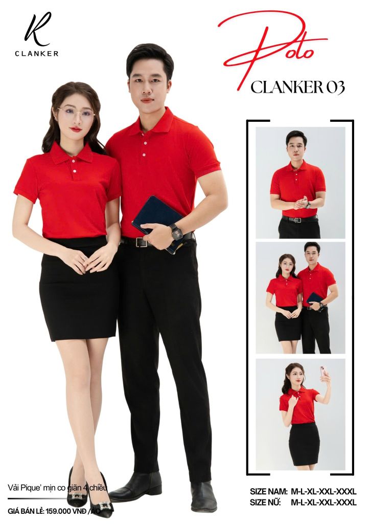 Áo Polo Thể Thao CLANKER 03 Màu Xanh Da