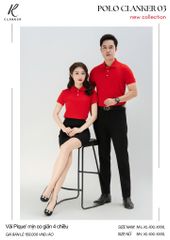 Áo Polo Thể Thao CLANKER 03 Màu Đỏ