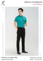 Áo Polo Thể Thao CLANKER 03 Màu Xanh Lý
