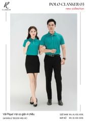 Áo Polo Thể Thao CLANKER 03 Màu Xanh Da