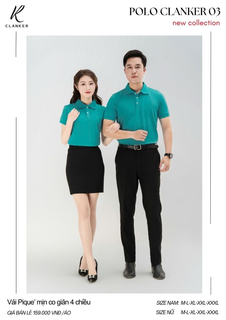 Áo Polo Thể Thao CLANKER 03 Màu Trắng