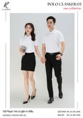 Áo Polo Thể Thao CLANKER 03 Màu Trắng