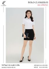 Áo Polo Thể Thao CLANKER 03 Màu Trắng