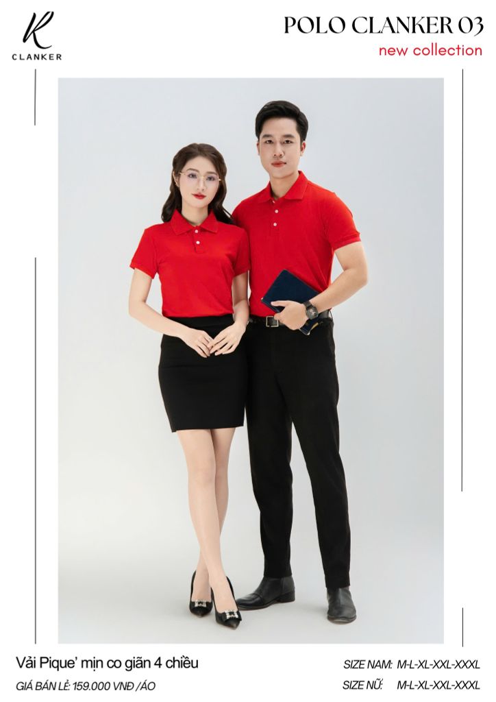 Áo Polo Thể Thao CLANKER 03 Màu Xanh Da