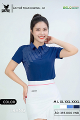 Áo Thể Thao Golf , Pickleball Cao Cấp Hiwing G1 Màu Trắng