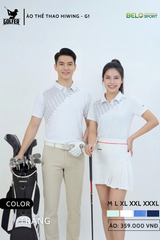 Áo Thể Thao Golf , Pickleball Cao Cấp Hiwing G1 Màu Xanh Da