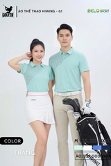 Áo Thể Thao Golf , Pickleball Cao Cấp Hiwing G1 Màu Trắng