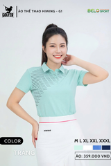 Áo Thể Thao Golf , Pickleball Cao Cấp Hiwing G1 Màu Xanh Mint