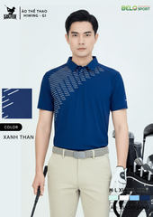 Áo Thể Thao Golf , Pickleball Cao Cấp Hiwing G1 Màu Trắng