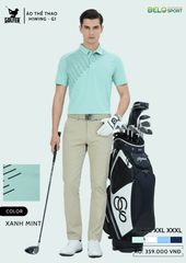 Áo Thể Thao Golf , Pickleball Cao Cấp Hiwing G1 Màu Trắng