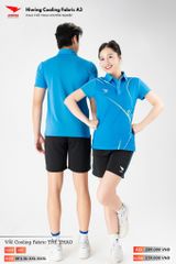 Áo Polo Thể Thao Pickeball, Cầu Lông Bóng Chuyền Hiwing A3 Nam Nữ - Màu Xanh