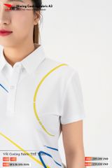 Áo Polo Thể Thao Pickeball, Cầu Lông Bóng Chuyền Hiwing A3 Nam Nữ - Màu Trắng