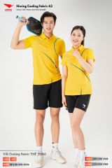 Áo Polo Thể Thao Pickeball, Cầu Lông Bóng Chuyền Hiwing A3 Nam Nữ - Màu Đỏ