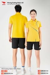Áo Polo Thể Thao Pickeball, Cầu Lông Bóng Chuyền Hiwing A3 Nam Nữ - Màu Vàng