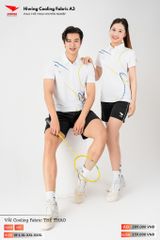 Áo Polo Thể Thao Pickeball, Cầu Lông Bóng Chuyền Hiwing A3 Nam Nữ - Màu Trắng