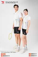 Áo Polo Thể Thao Pickeball, Cầu Lông Bóng Chuyền Hiwing A3 Nam Nữ - Màu Trắng