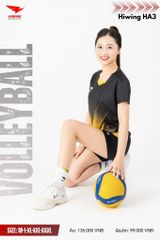 Áo Bóng Chuyền, Áo Pickleball Hiwing HA3 - Màu Đen