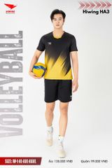 Áo Bóng Chuyền, Áo Pickleball Hiwing HA3 - Màu Đen