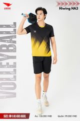 Áo Bóng Chuyền, Áo Pickleball Hiwing HA3 - Màu Đen