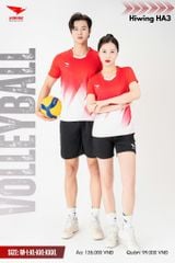 Áo Bóng Chuyền, Áo Pickleball Hiwing HA3 - Màu Đỏ
