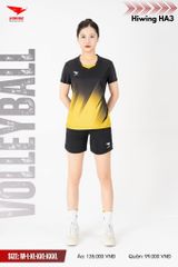 Áo Bóng Chuyền, Áo Pickleball Hiwing HA3 - Màu Đen
