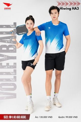 Áo Bóng Chuyền, Áo Pickleball Hiwing HA3 - Màu Xanh