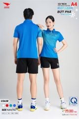 Áo Thể Thao HIWING ICE TECH A4 Nam Nữ Màu Xanh Da