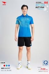 Áo Thể Thao HIWING ICE TECH A4 Nam Nữ Màu Xanh Da
