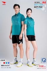 Áo Thể Thao HIWING ICE TECH A4 Nam Nữ Màu Xanh Lý