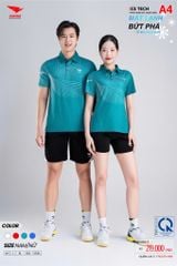 Áo Thể Thao HIWING ICE TECH A4 Nam Nữ Màu Xanh Lý