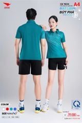 Áo Thể Thao HIWING ICE TECH A4 Nam Nữ Màu Xanh Lý