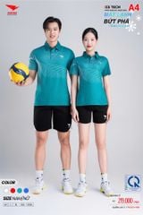 Áo Thể Thao HIWING ICE TECH A4 Nam Nữ Màu Xanh Lý