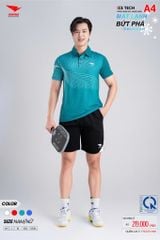 Áo Thể Thao HIWING ICE TECH A4 Nam Nữ Màu Xanh Lý