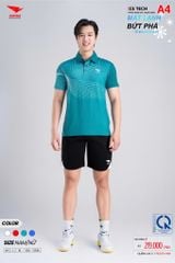 Áo Thể Thao HIWING ICE TECH A4 Nam Nữ Màu Xanh Lý