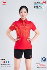 Áo Thể Thao HIWING ICE TECH A4 Nam Nữ Màu Đỏ